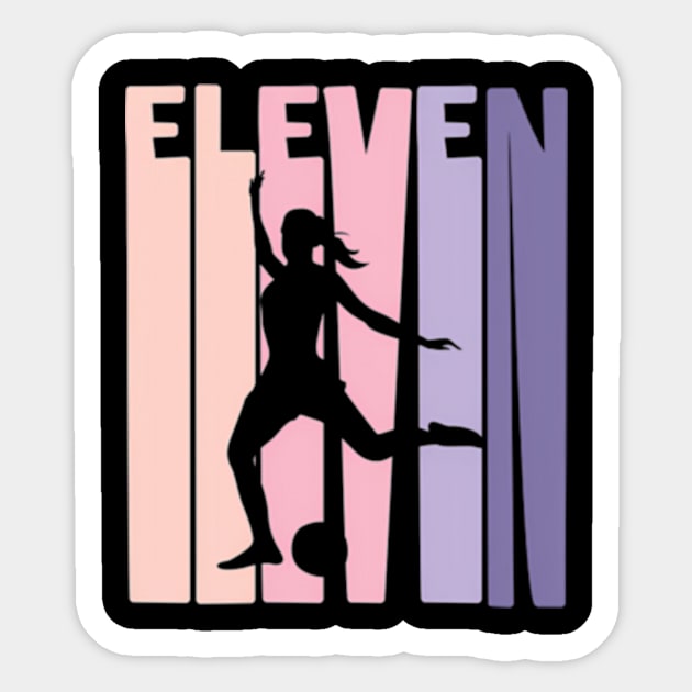 11 Years Soccer 11Th Football Player Sticker by Sink-Lux